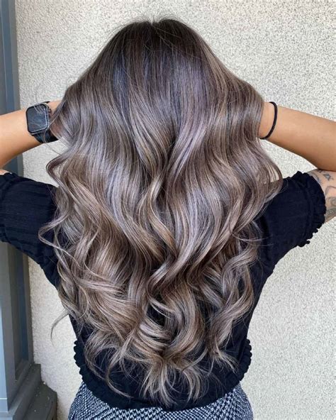 ash highlights for dark brown hair|ash medium cool brown hair.